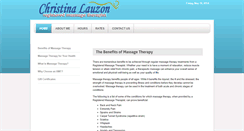 Desktop Screenshot of christinalauzon.com