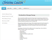 Tablet Screenshot of christinalauzon.com